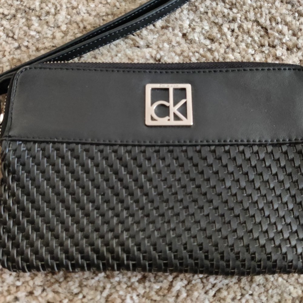 Black Calvin Klein Wristlet
